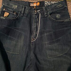 Akademiks Baggy Jeans Blue 32x30